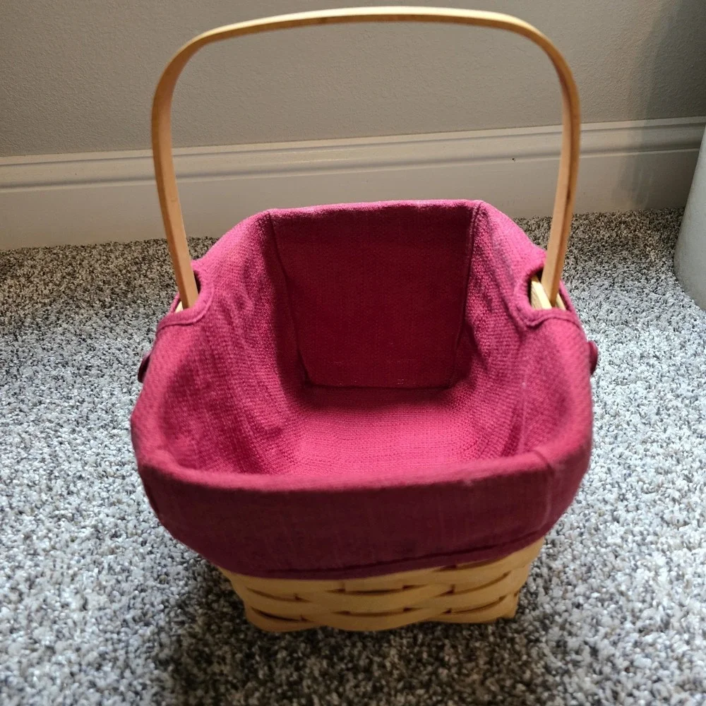 Longaberger‎ 2002 Spring Basket With Paprika Liner No Protector